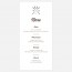 Menu de mariage kraft, hiver, papeterie Douceur scandinave recto