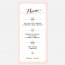 Menu de mariage kraft, vintage, papeterie Rétro kraft recto