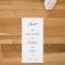 Menu de mariage kraft, vintage, papeterie Rétro kraft