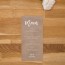 Menu de mariage kraft végétal, naturel, papeterie Organic