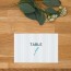 Numero de table  fleur, papeterie Dame-Jeanne