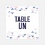 Numero de table  graphique, papeterie Sweet géometrie recto