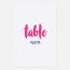 Numero de table  graphique, papeterie Un mariage à Memphis recto