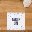 Numero de table  graphique, serenity, papeterie Sweet géometrie