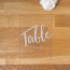 Numero de table  transparent, papeterie Plexi