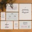 Pack d'échantillons de papeterie de mariage, invitation, remerciements