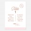 Plan de table de mariage cuivre, papeterie Copper recto