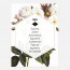 Plan de table de mariage fleur, papeterie Jardin botanique recto