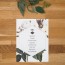 Plan de table de mariage fleur, papeterie Jardin botanique