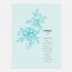 Plan de table de mariage fleur, papeterie Dame-Jeanne recto