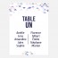 Plan de table de mariage graphique, papeterie Sweet géometrie recto