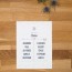 Plan de table de mariage graphique, moderne, papeterie Des petits pois