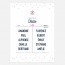 Plan de table de mariage graphique, papeterie Des petits pois recto