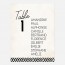 Plan de table de mariage industriel, papeterie Indus recto