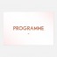 Programme de mariage cuivre, papeterie Copper recto