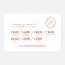 Programme de mariage cuivre, papeterie Copper verso