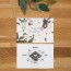 Programme de mariage fleur, papeterie Jardin botanique