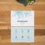 Programme de mariage fleur, papeterie Dame-Jeanne