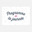 Programme de mariage graphique, papeterie Des petits pois recto