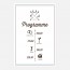 Programme de mariage kraft, papeterie Douceur scandinave verso