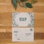 RSVP de mariage bois, champêtre, papeterie Folk & wood en bois