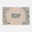 RSVP de mariage bois, papeterie Folk & wood en bois recto