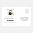 RSVP de mariage fleur, papeterie Jardin botanique verso