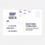 RSVP de mariage graphique, papeterie Sweet géometrie verso