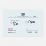 RSVP de mariage graphique, papeterie Des petits pois recto