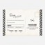 RSVP de mariage industriel, papeterie Indus verso