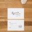 RSVP de mariage kraft, vintage, papeterie Rétro kraft