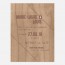Save the date de mariage bois, champêtre, papeterie Folk & wood en bois recto