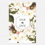 Save the date de mariage fleur, papeterie Jardin botanique recto