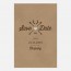 Save the date de mariage kraft, hiver, papeterie Douceur scandinave recto