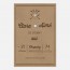 Save the date de mariage kraft, papeterie Douceur scandinave verso
