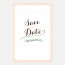 Save the date de mariage kraft, vintage, papeterie Rétro kraft recto