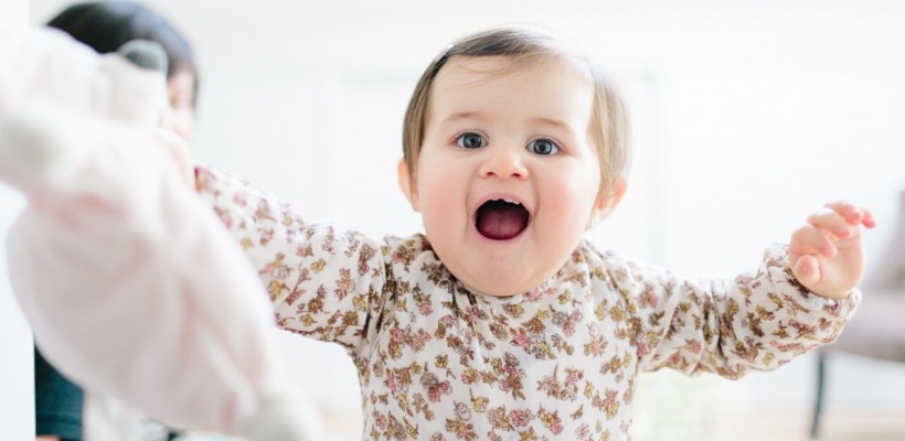 Séance photo dans la chambre de la petite P.