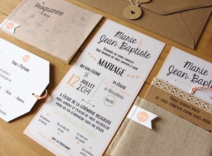 Faire-part sur mesure Rétro & Graphique Faire-part sur mesure Rétro & Graphique